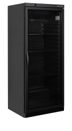 TEFCOLD UR 600 BG Chladicí skříň prosklené dveře, černá