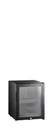 TM33G-1 Minibar prosklené dveře, černá