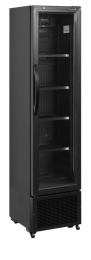 TEFCOLD FS176H Black Chladicí skříň prosklené dveře