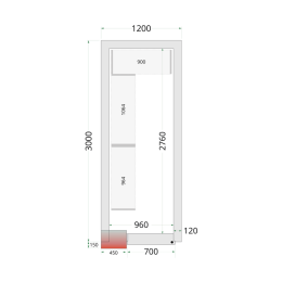 CR 120x300x220 Panely ke stavebnicovým boxům 120 mm