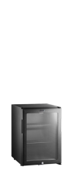 TM44G-1 Minibar prosklené dveře, černá