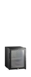 TM33G-1 Minibar prosklené dveře, černá