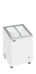 TEFCOLD IC101SCEB LED Pultová mraznička prosklené oblé víko